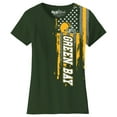 thumbnail image 1 of Women's Football USA Flag T-Shirt, 1 of 2