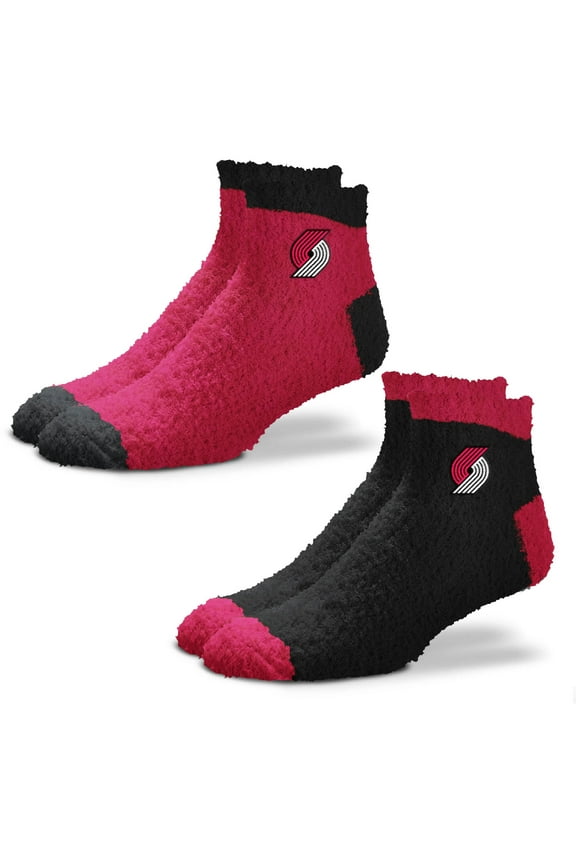 Women's For Bare Feet Portland Trail Blazers 2-Pack Team Sleep Soft Socks
