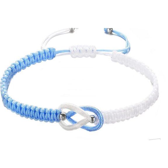 Women's Forever Connected Hand Woven Bracelet, Adjustable Infinity Forever Woven Bracelet