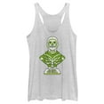 thumbnail image 1 of Women's Fortnite All Hail the Skull Racerback Tank Top White Heather 2X Large, 1 of 4