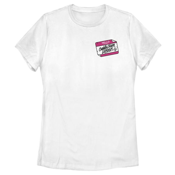 Women's Fortnite Cuddle Name Tag  Graphic Tee White Small