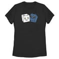 thumbnail image 1 of Women's Fortnite Meowscles Dice  Graphic Tee Black Small, 1 of 4