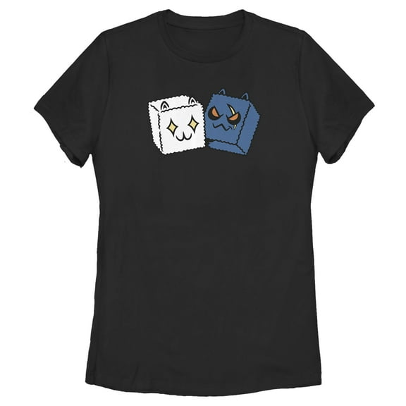 Women's Fortnite Meowscles Dice Graphic Tee Black Small