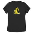 thumbnail image 1 of Women's Fortnite Peely Peace Sign Graphic Tee Black Small, 1 of 4