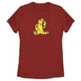 thumbnail image 1 of Women's Fortnite Peely Peace Sign Graphic Tee Red Large, 1 of 4
