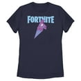 thumbnail image 1 of Women's Fortnite Rainbow Smash Cone Logo Graphic Tee Navy Blue Small, 1 of 4