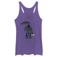 thumbnail image 1 of Women's Fortnite Raven Float On Racerback Tank Top Purple Heather Small, 1 of 4