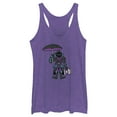 thumbnail image 1 of Women's Fortnite Raven Float On Racerback Tank Top Purple Heather X Large, 1 of 4