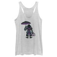 thumbnail image 1 of Women's Fortnite Raven Float On Racerback Tank Top White Heather 2X Large, 1 of 4