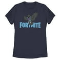 thumbnail image 1 of Women's Fortnite Raven Logo Graphic Tee Navy Blue Small, 1 of 4