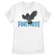 thumbnail image 1 of Women's Fortnite Raven Logo Graphic Tee White X Large, 1 of 4
