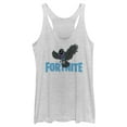 thumbnail image 1 of Women's Fortnite Raven Logo Racerback Tank Top White Heather X Large, 1 of 4