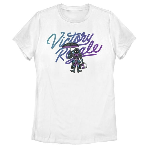 Women's Fortnite Raven Victory Royale Graphic Tee White Large