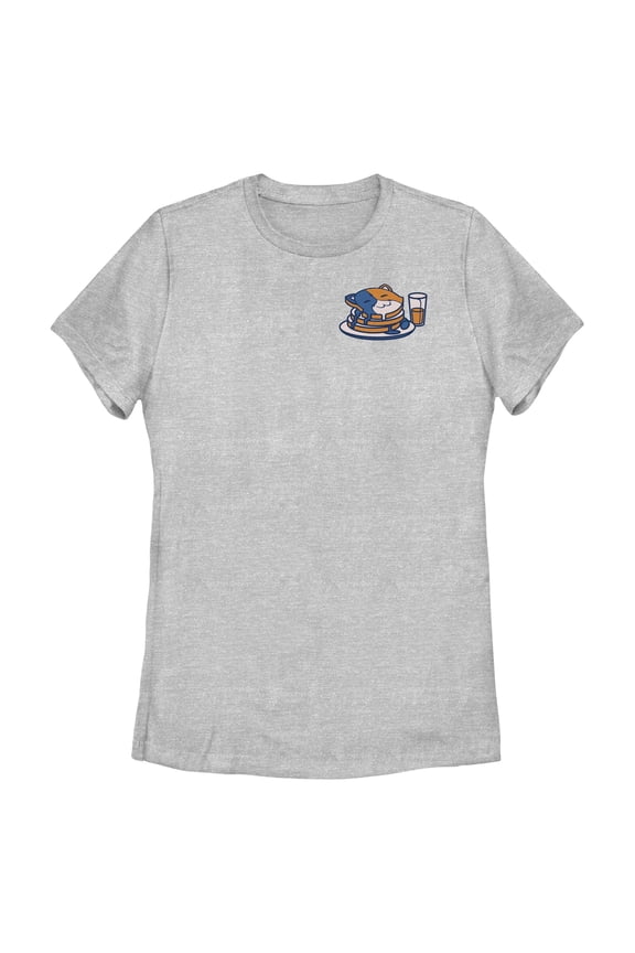 Women's Fortnite Small Meowscles Pancakes Graphic Tee Athletic Heather X Large