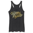 thumbnail image 1 of Women's Fortnite Victory Royale Gold Script  Racerback Tank Top Black Heather X Large, 1 of 4