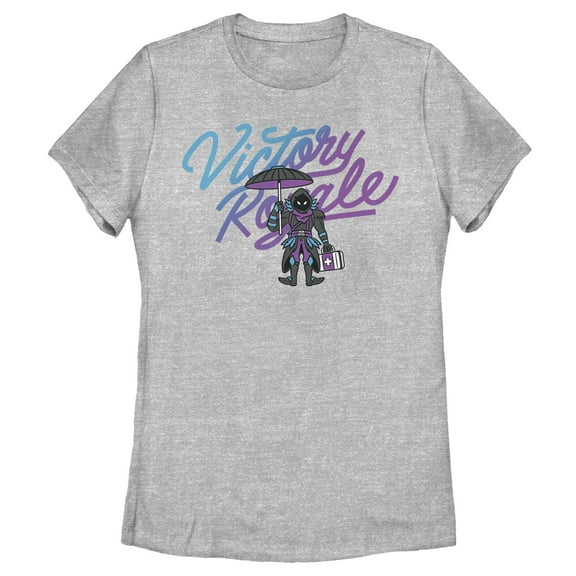 Women's Fortnite Victory Royale Raven Float On  Graphic Tee Athletic Heather Large