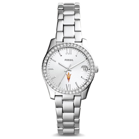 Women's Fossil Arizona State Sun Devils Scarlette Mini Three-Hand Date Watch