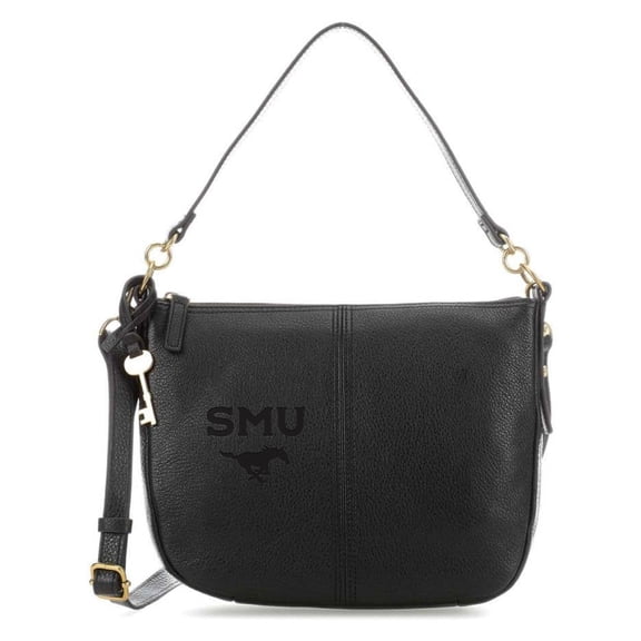 Women's Fossil  Black SMU Mustangs Jolie Crossbody Bag
