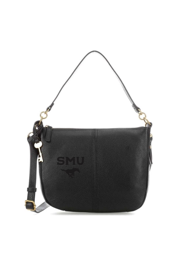 Women's Fossil  Black SMU Mustangs Jolie Crossbody Bag