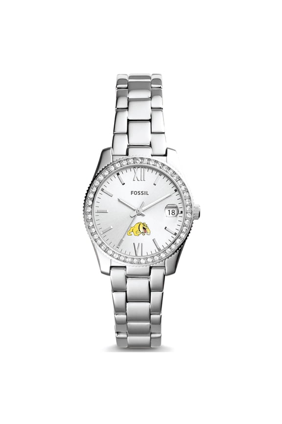 Women's Fossil Bowie State Bulldogs Scarlette Mini Three-Hand Date Watch