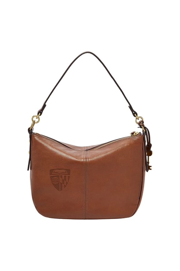 Women's Fossil  Brown Johns Hopkins Blue Jays Jolie Crossbody Bag