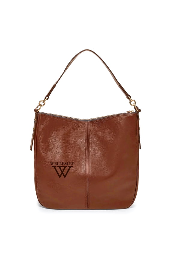 Women's Fossil Brown Wellesley Blue Jolie Hobo Bag