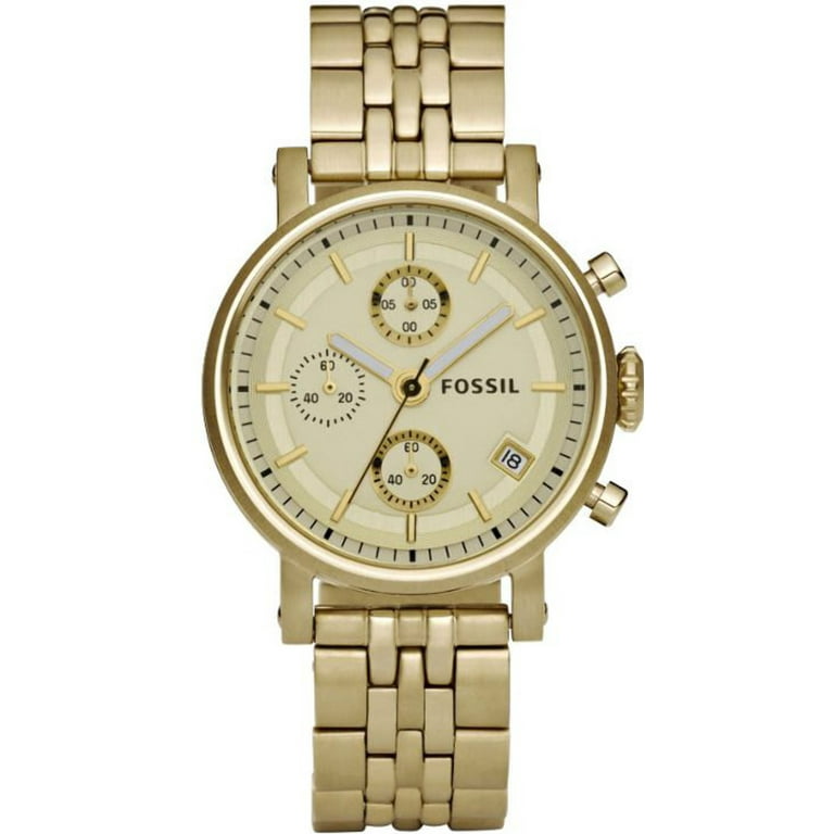 Women's Fossil Dress Gold-Tone Chronograph Watch ES2197