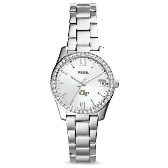 Women's Fossil Georgia Tech Yellow Jackets Scarlette Mini Three-Hand Date Watch