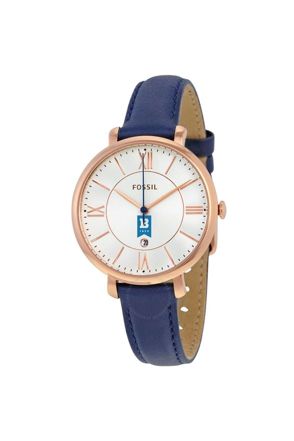 Women's Fossil Navy University of Baltimore Jacqueline Leather Watch