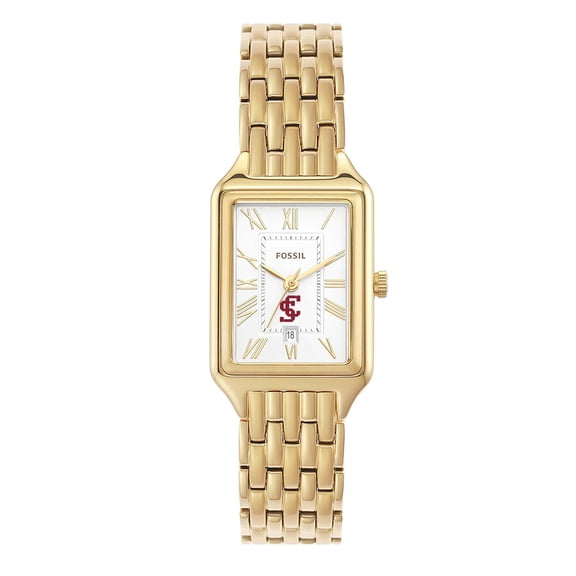 Women's Fossil Santa Clara Broncos Raquel Stainless Steel Watch