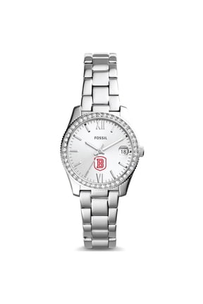 Women's Fossil Silver Bradley Braves Scarlette Mini Three-Hand Date Watch