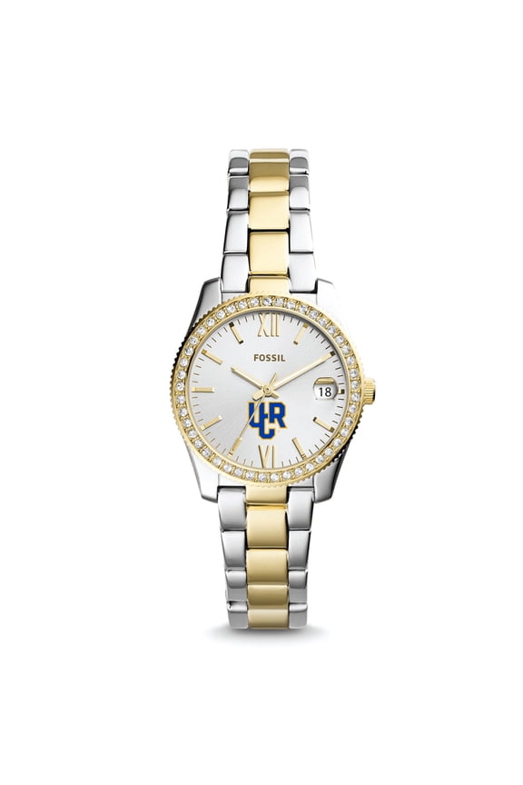 Women's Fossil  Silver/Gold UC Riverside Highlanders Scarlette Mini Two-Tone Stainless Steel Watch