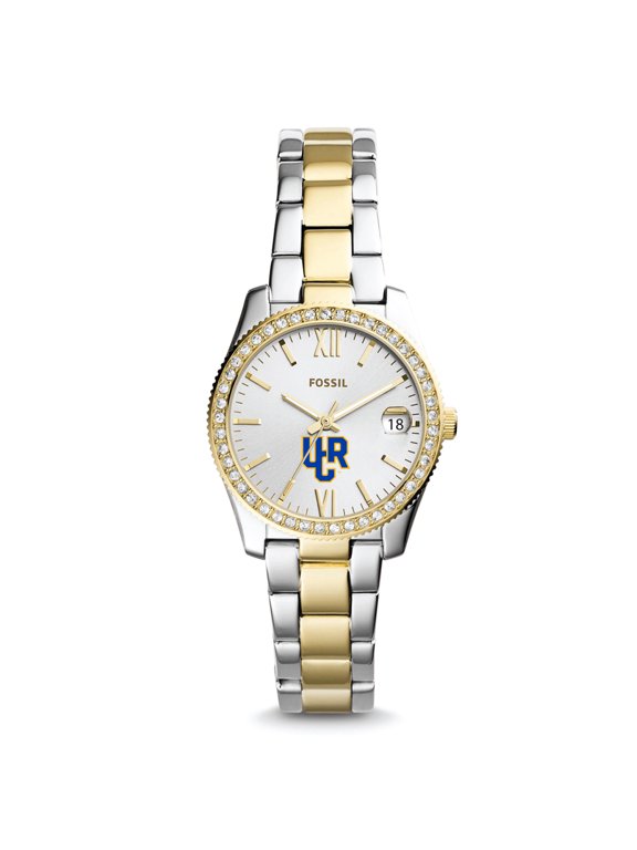 Women's Fossil Silver/Gold UC Riverside Highlanders Scarlette Mini Two-Tone Stainless Steel Watch