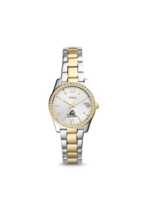 Women's Fossil Silver/Gold Wright State Raiders Scarlette Mini Two-Tone Stainless Steel Watch