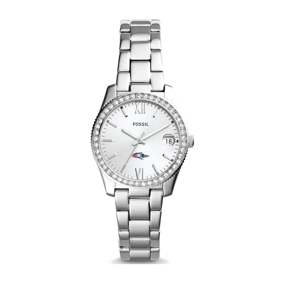 Women's Fossil Silver MSU Denver Roadrunners Scarlette Mini Three-Hand Date Watch