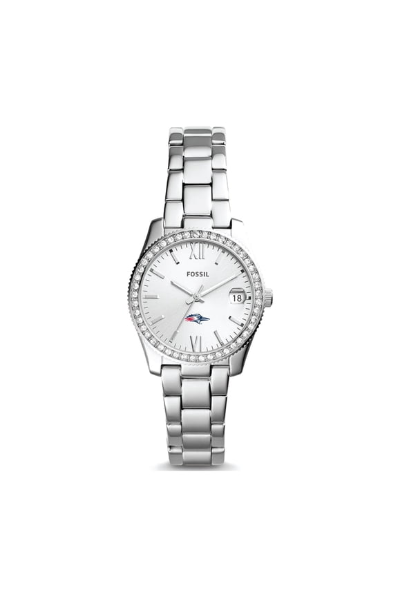 Women's Fossil Silver MSU Denver Roadrunners Scarlette Mini Three-Hand Date Watch