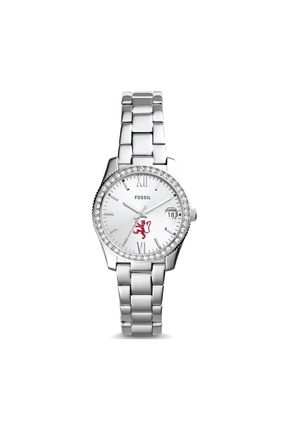 Women's Fossil Silver Phillips Exeter Academy Big Red Scarlette Mini Three-Hand Date Watch