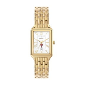 Women's Fossil Texas Tech Red Raiders Raquel Gold-Tone Stainless Steel Watch