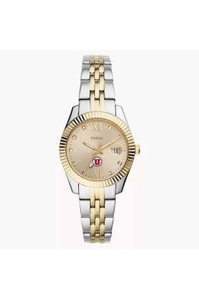 Women's Fossil Utah Utes Scarlette Two-Tone Stainless Steel Watch