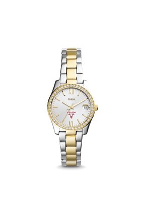 Women's Fossil Worcester Polytechnic Institute Engineers Scarlette Mini Two-Tone Stainless Steel Watch