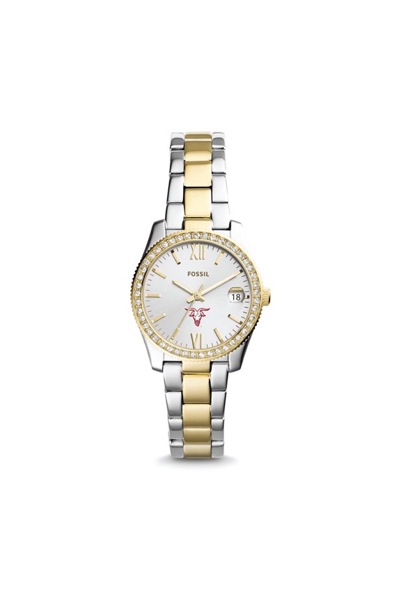 Women's Fossil Worcester Polytechnic Institute Engineers Scarlette Mini Two-Tone Stainless Steel Watch