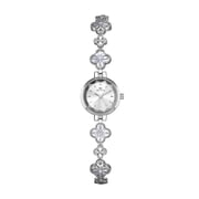 Women s Four Leaf Clover Bracelet Watch, Dainty Small Face Quartz Watch for Women, Rhinestone Jewelry Dress Watch, Gold Silver Waterproof Ladies Wrist Watch Gift for Women