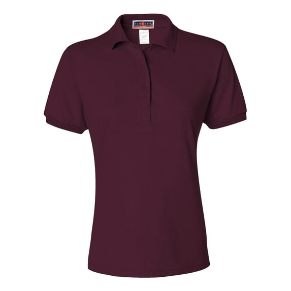 Women's Four Pearl Buttons Collar Sport Polo Shirt
