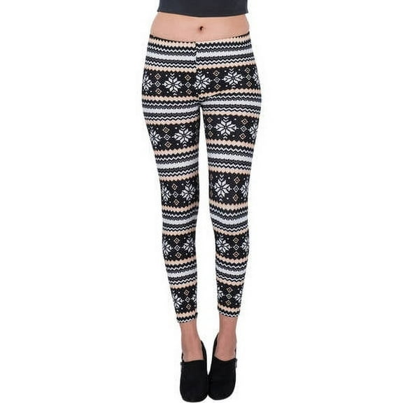 Women's Four Points Design Full Length Stretchy Leggings