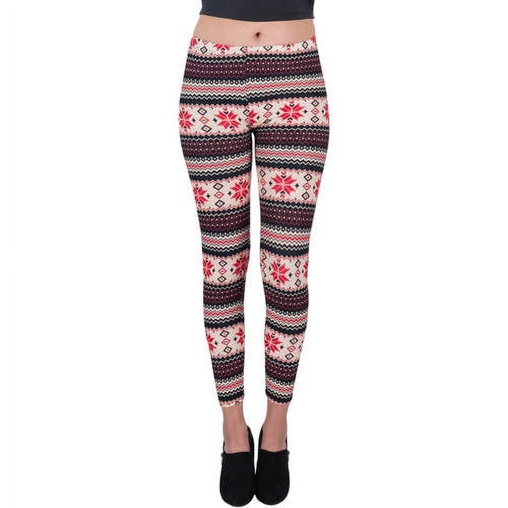 Women's Four Points Design Full Length Stretchy Leggings