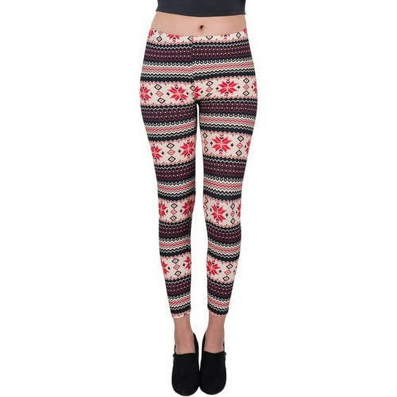 Women's Four Points Design Full Length Stretchy Leggings