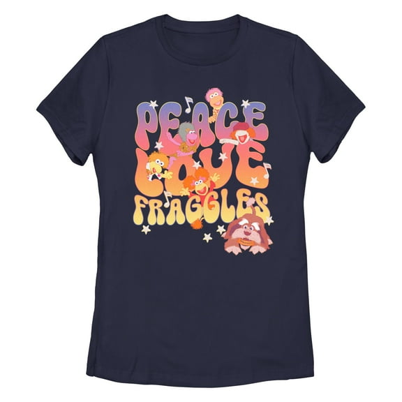 Women's Fraggle Rock Peace and Love  Graphic T-Shirt