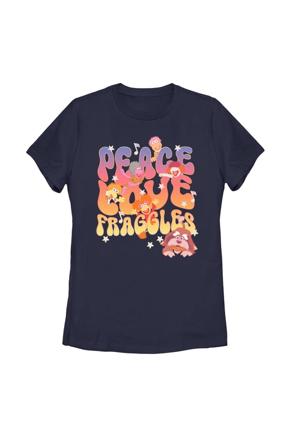 Women's Fraggle Rock Peace and Love Graphic T-Shirt