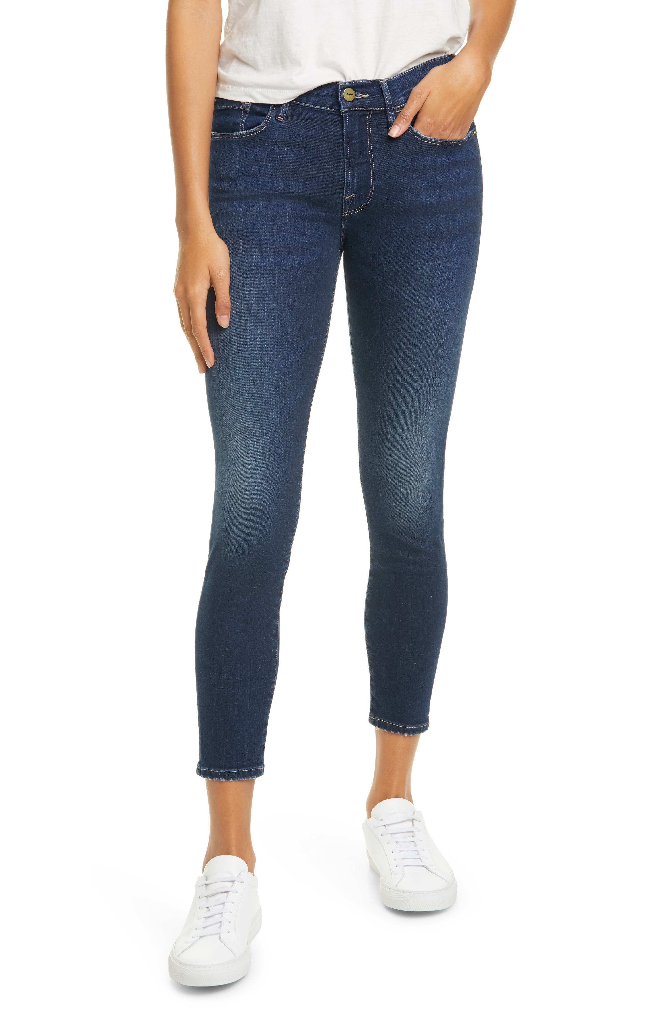 Frame le skinny de jeanne ripped sales