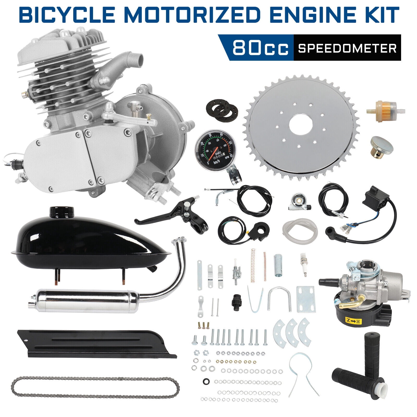80cc Bike Bicycle Motorized 2 Stroke Petrol Gas Motor Engine Kit